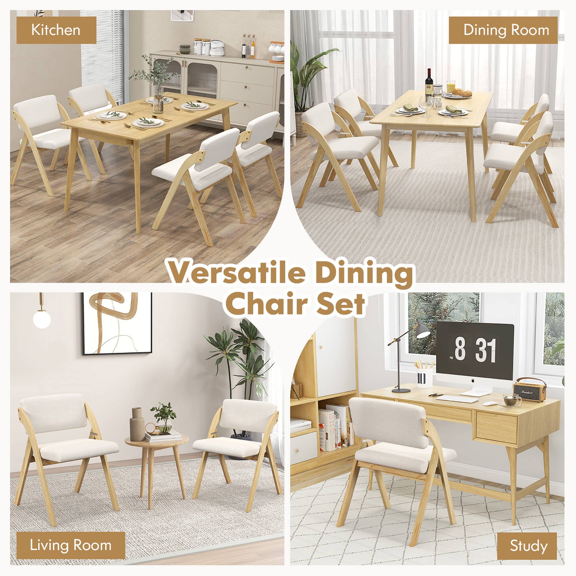 Versatile Dining Chair Set

Kitchen  
Dining Room  
Living Room  
Study