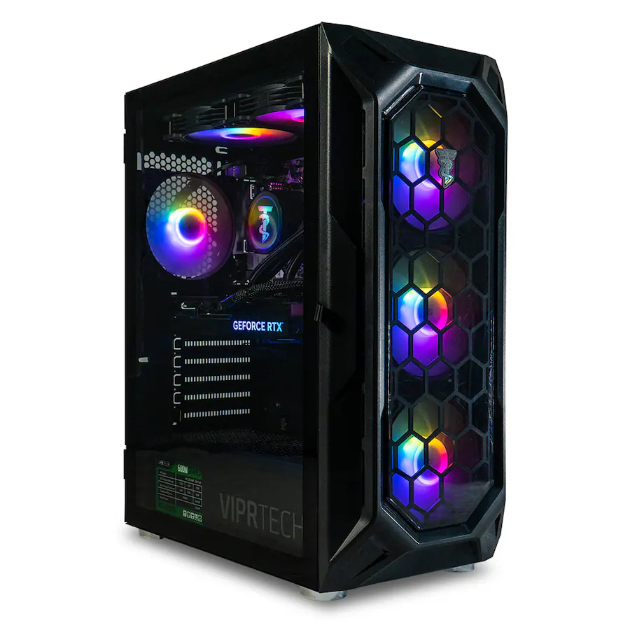 ViprTech Ghost 4.0 Liquid Cooled PC AMD Ryzen 7 (4.4Ghz), RTX 5060 Ti ...