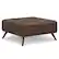 Front. Simpli Home - Owen XL Square Coffee Table Storage Ottoman - Distressed Chestnut Brown.