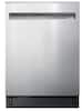 Front. Midea - STRAWash 24" Top Control Built-In Dishwasher with Total Tumbler Clean, SENSOR TruDry, 44 dB - Stainless Steel.
