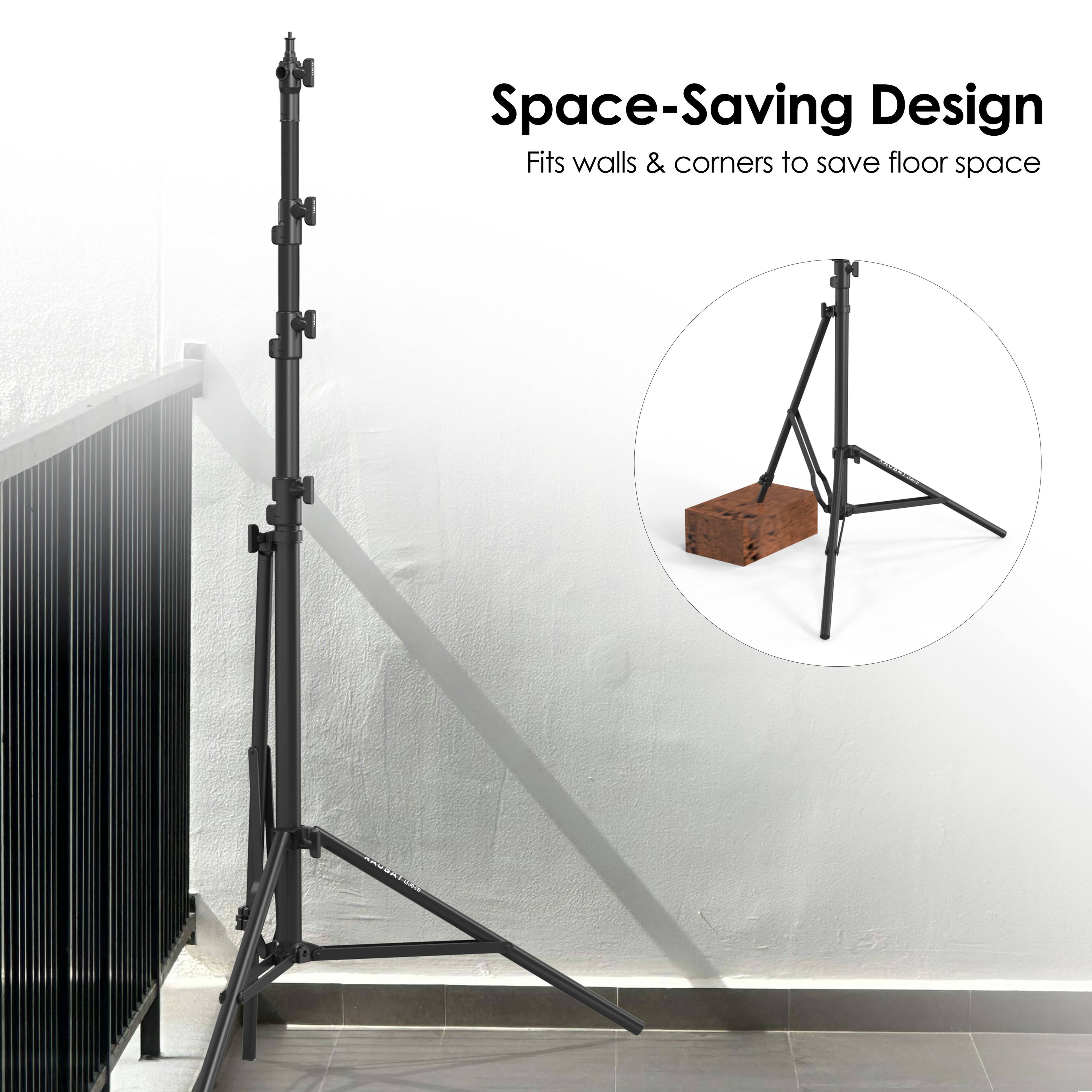 Space-Saving Design  
Fits walls & corners to save floor space