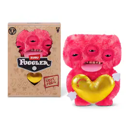 Fuggler - Love Fugg 9 inch Annoyed Alien (red), Funny Ugly Monster Soft Stuffed Plush Toy by ZURU Series 2 ages 3+ - Assorted Pre-Pack