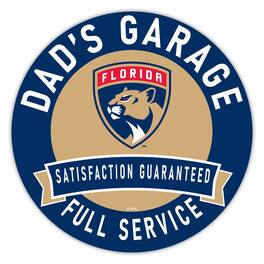 Fan Creations - Florida Panthers 16" Dad's Garage Wood Sign - Multicolor