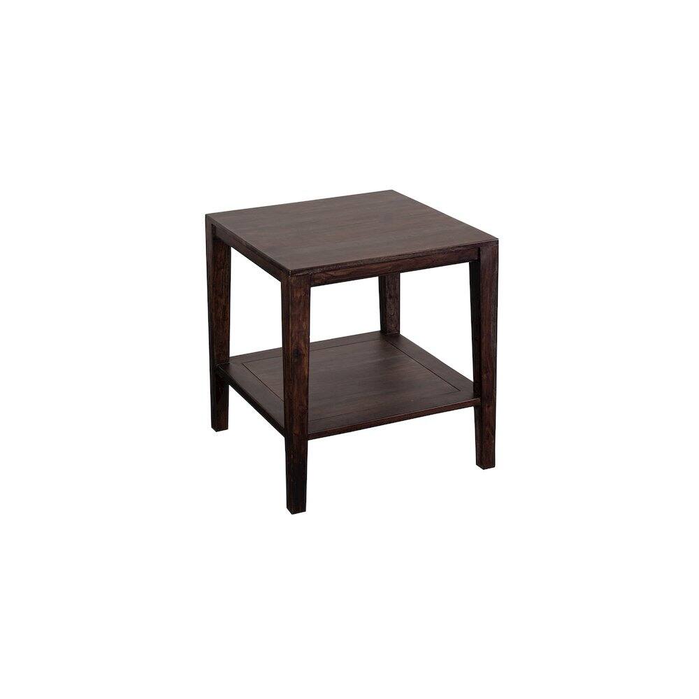 Alt View 1. Porter Designs - Fall River Solid Sheesham Wood End Table - Gray.