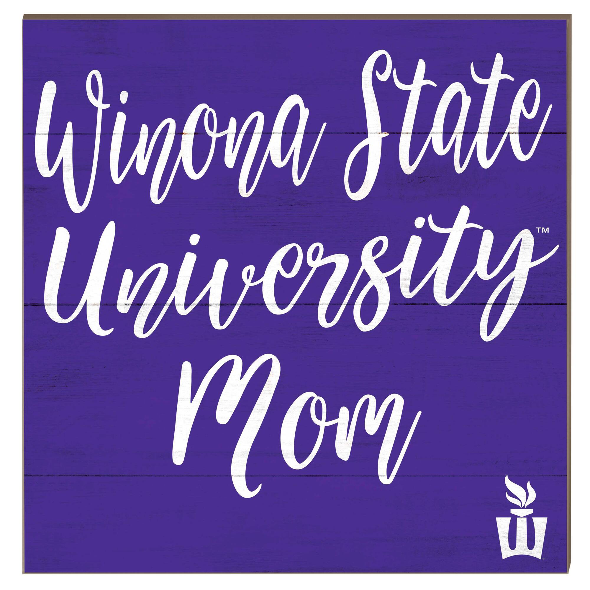 Winona State Warriors 10" x 10" Mom Plaque