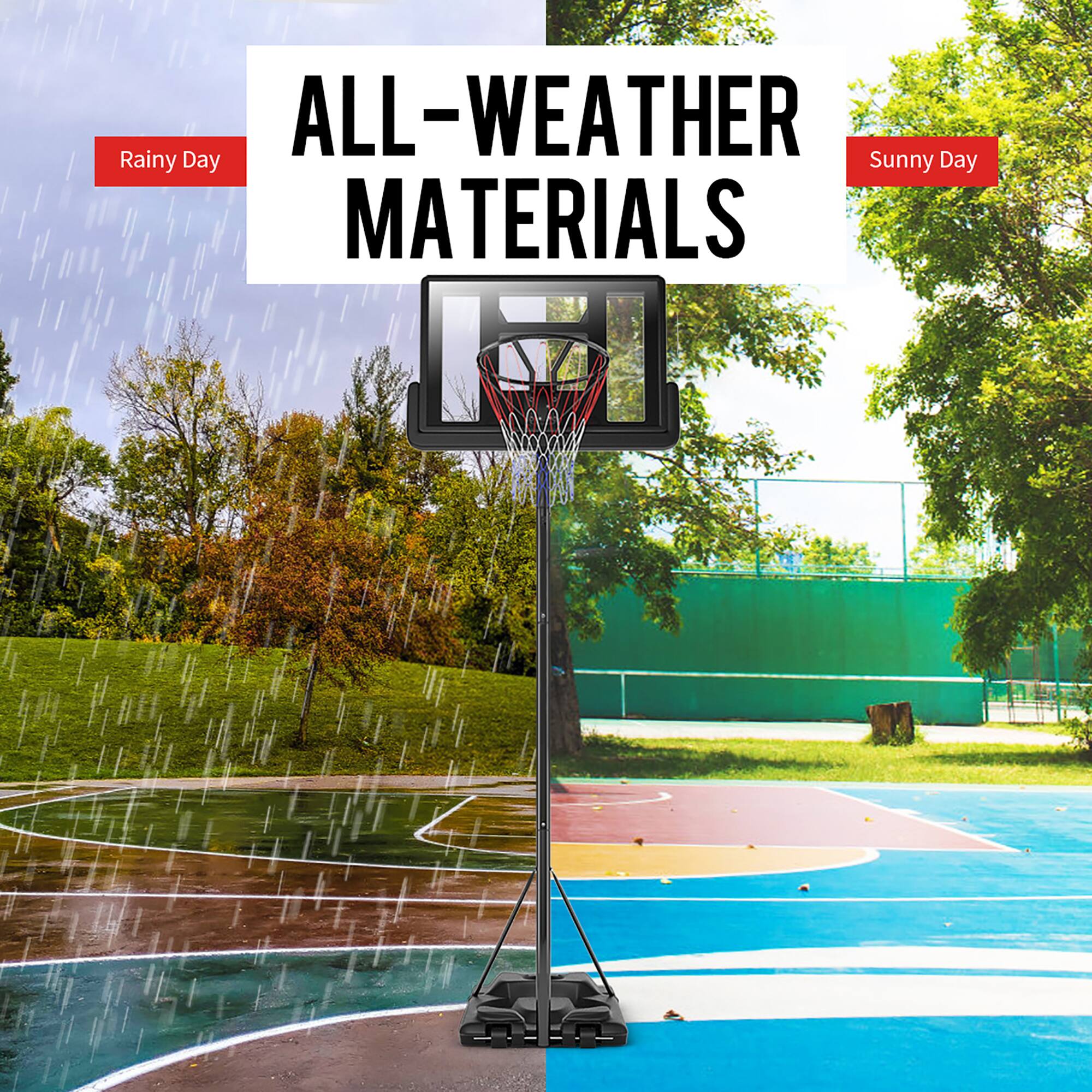 ALL-WEATHER MATERIALS

Rainy Day

Sunny Day