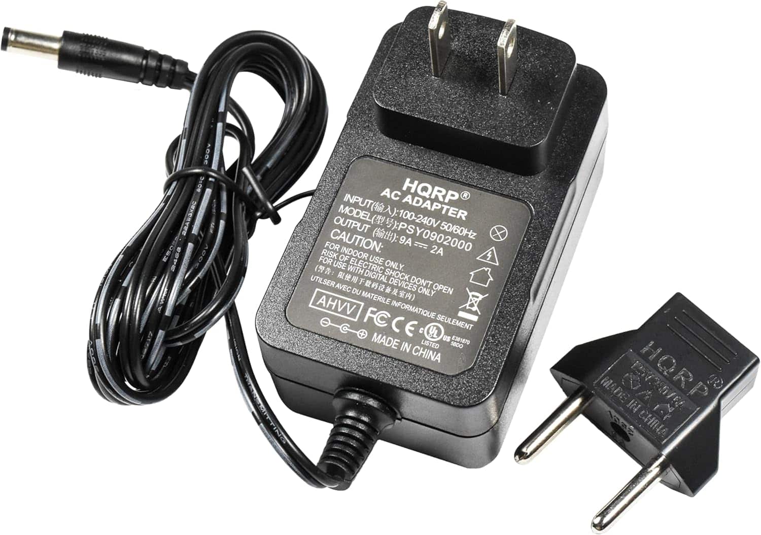 HQRP - 9V AC Adapter for Bowflex Max Trainer M7, HVT Exercise Machine Power Supply Cord Adaptor, UL Listed