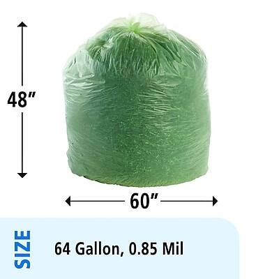 48" x 60"  
64 Gallon, 0.85 Mil