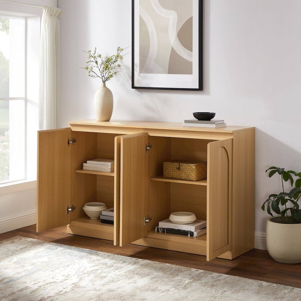Alt View 7. Crosley Furniture - Marco Sideboard - Ash.