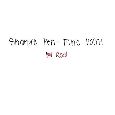 Sharpie Pen - Fine Point  
Red