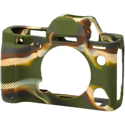 Front. easyCover - easyCover Silicone Camera Protection Cover for Fuji XT-3, Camouflage.
