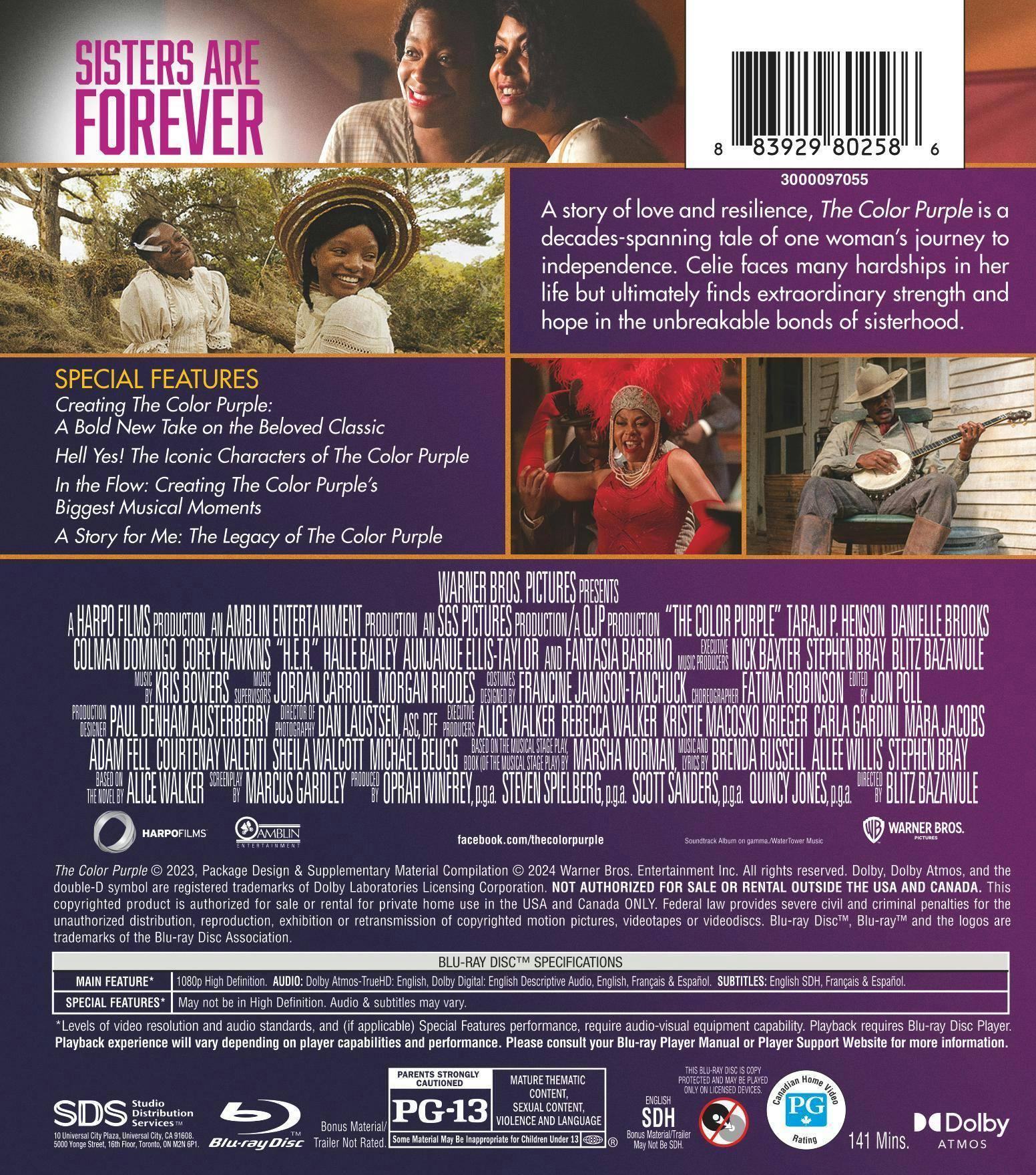 Back. The Color Purple [Blu-ray].