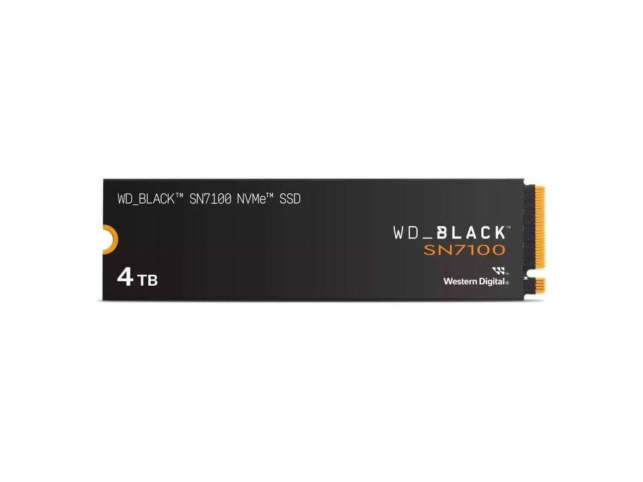 SanDisk - WD_BLACK SN7100 M.2 2280 4TB PCI-Express 4.0 x4 TLC 3D NAND Internal Solid State Drive (SSD) WDS400T4X0E