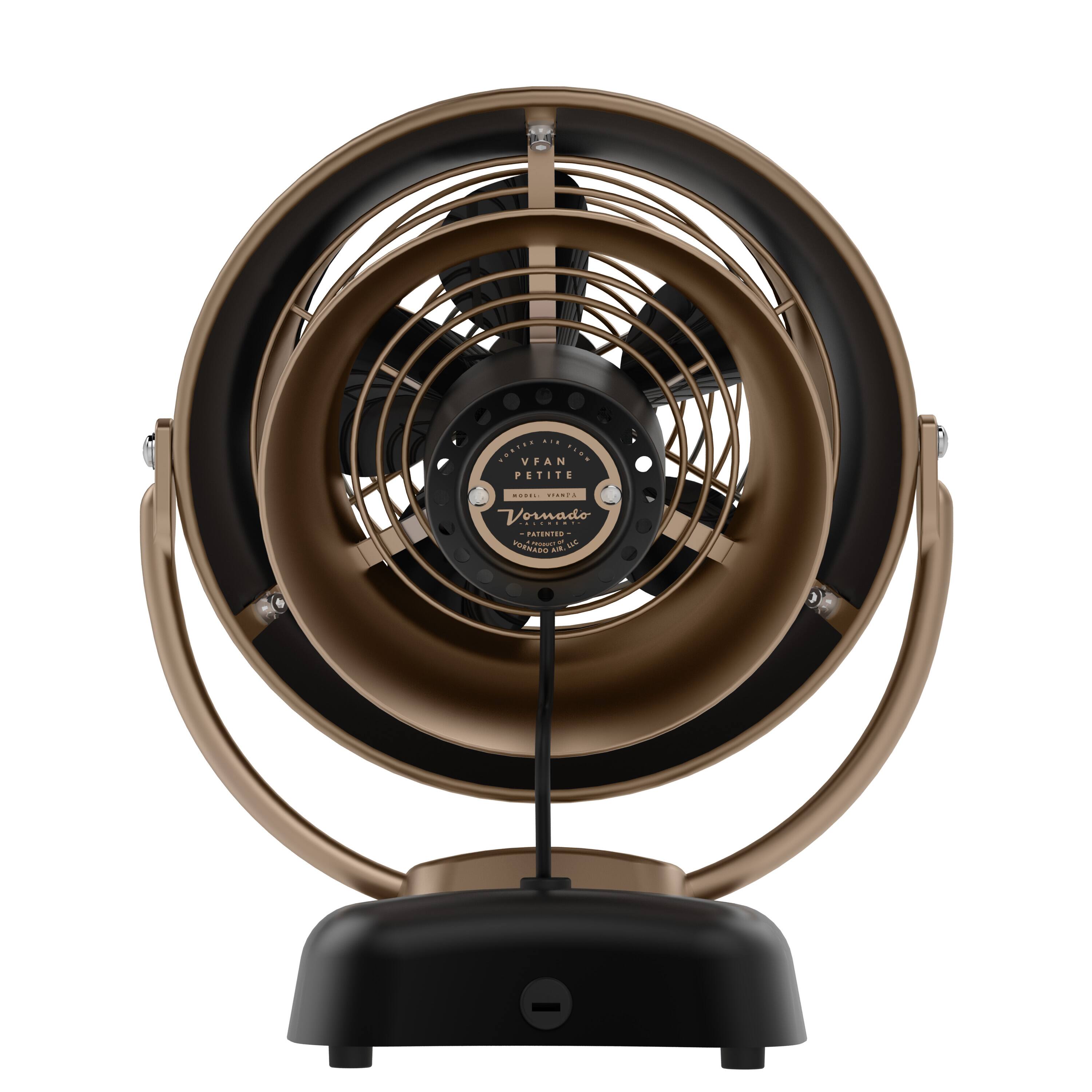 The text on the image reads "Vornado Petite Personal Fan."