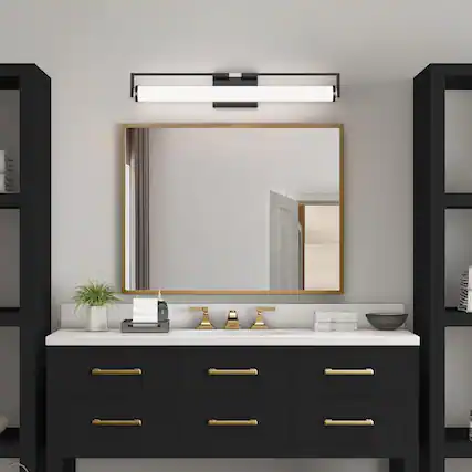 Front. HM 1810 - Modern Bathroom Vanity Light Inch w Bright Led Fixtures Over Mirror illumination Energy saving Bar Lighti - 5000K(cool white).