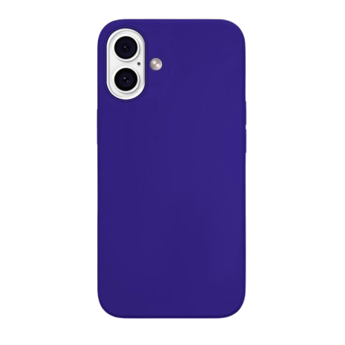 Front. Home Collection - High Quality Silicone Slim Soft Skin Touch  Case For Iphone 16 6.1 -in - Purple.