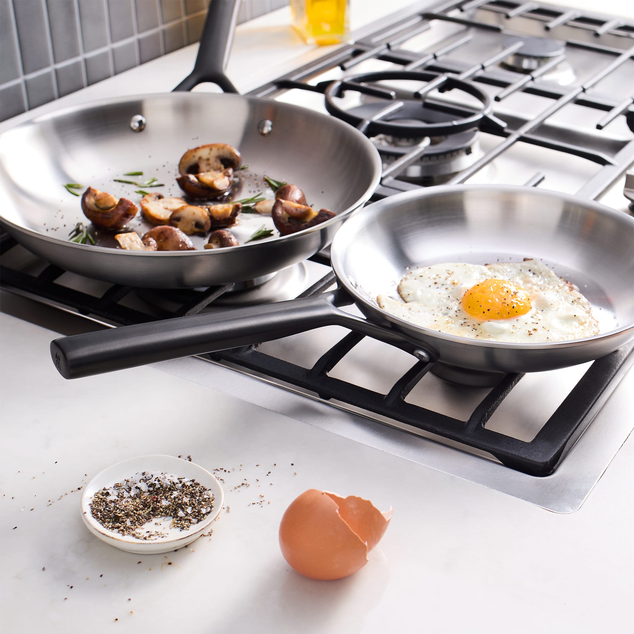 ZWILLING Milano 2 pc Fry Pan Set Stainless Steel 1035344 - Best Buy