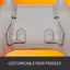 Customizable rear paddles.