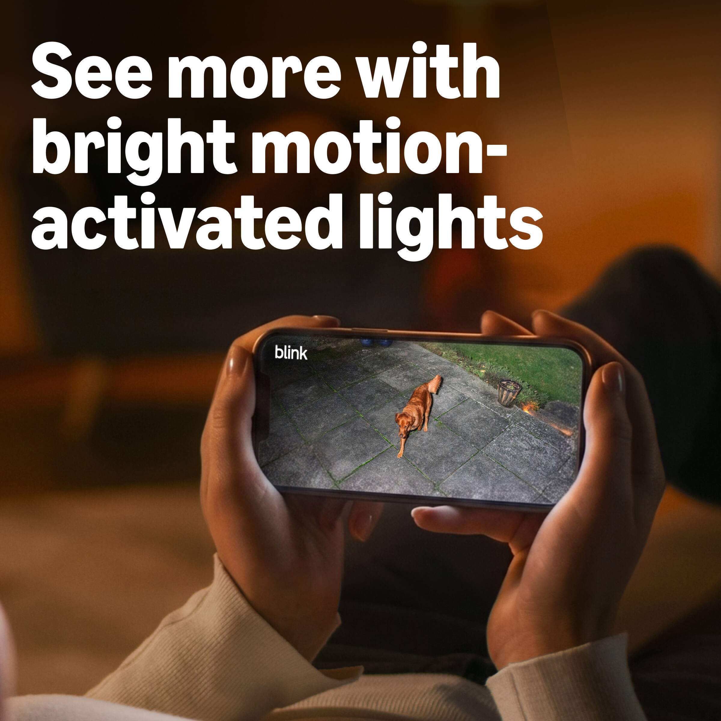 See more with bright motion-activated lights