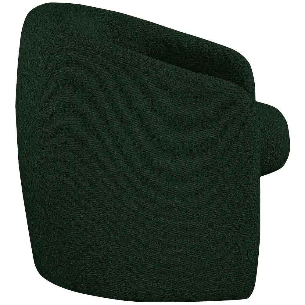 Alt View 3. Meridian Furniture - Acadia Green Boucle Fabric Accent Chair - Green.