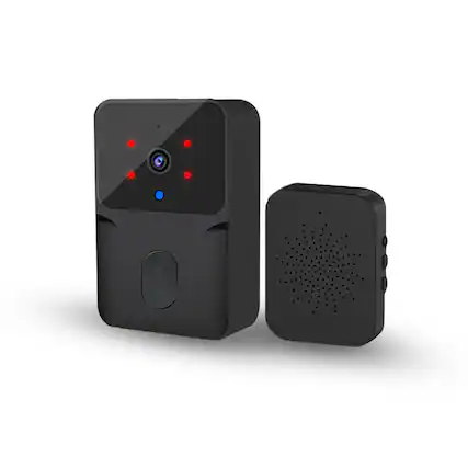 Front. Cluzine - Smart Video Doorbell with Indoor Chime, Voice Changer, Night Vision,Battery Powered.