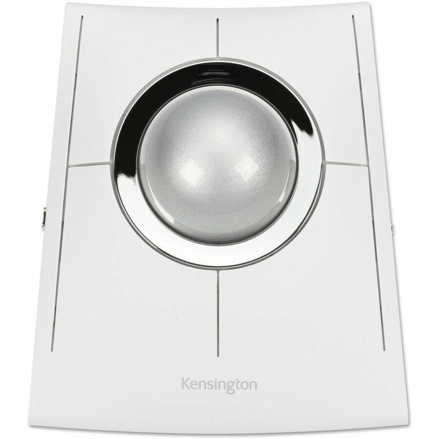 Alt View 6. Kensington - Kensington SlimBlade Pro EQ Trackball - Optical - Cable/Wireless - Bluetooth/Radio Frequency - 2.40 GHz - Rechargeable - White.