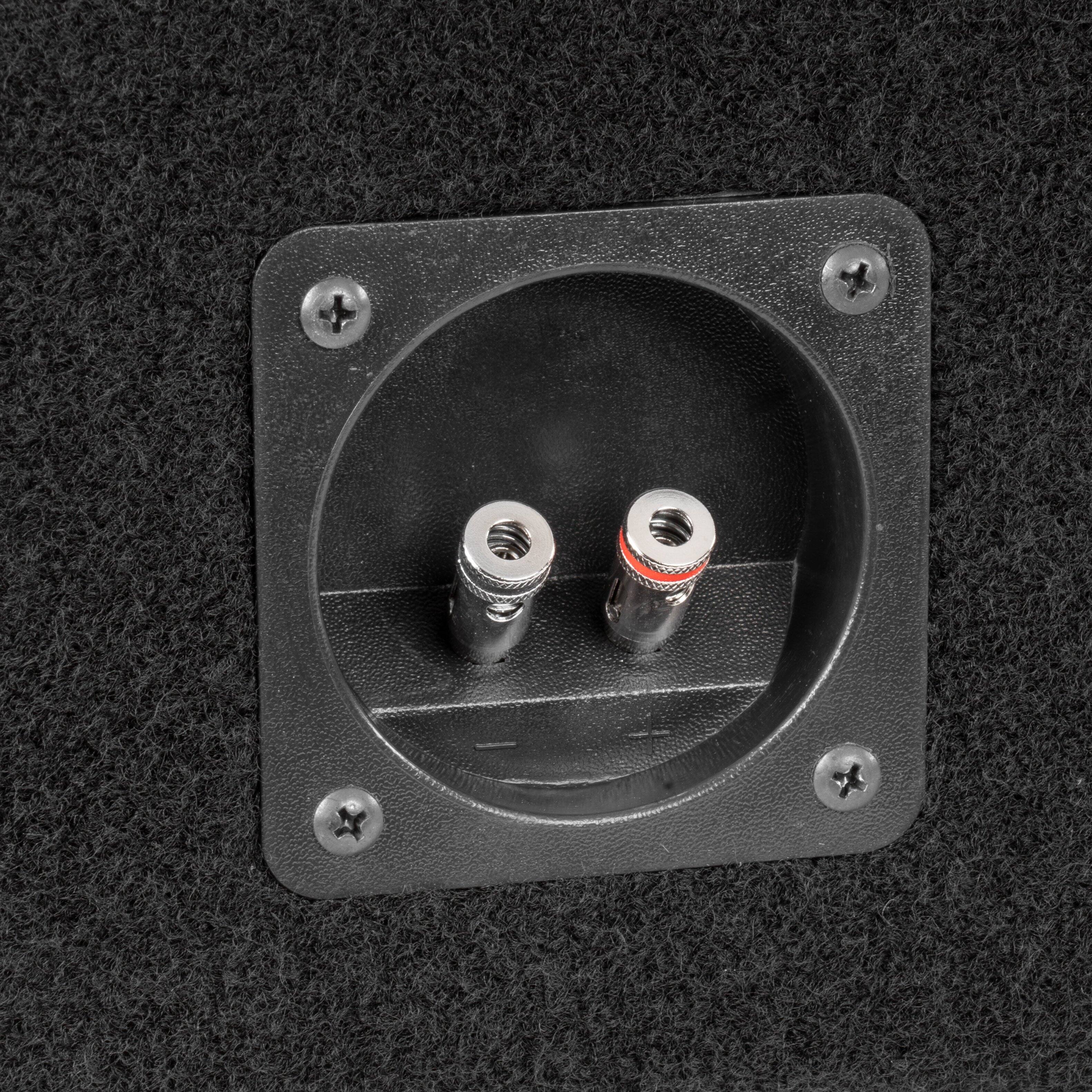 Alt View 5. NVX - Custom Fit 700W RMS Dual 10in Loaded Subwoofer Enclosure for 2004-2018 Nissan Titan Crew and King Cab Trucks.