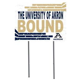 Jardine - Akron Zips 18'' x 24'' Bound Yard Sign - White