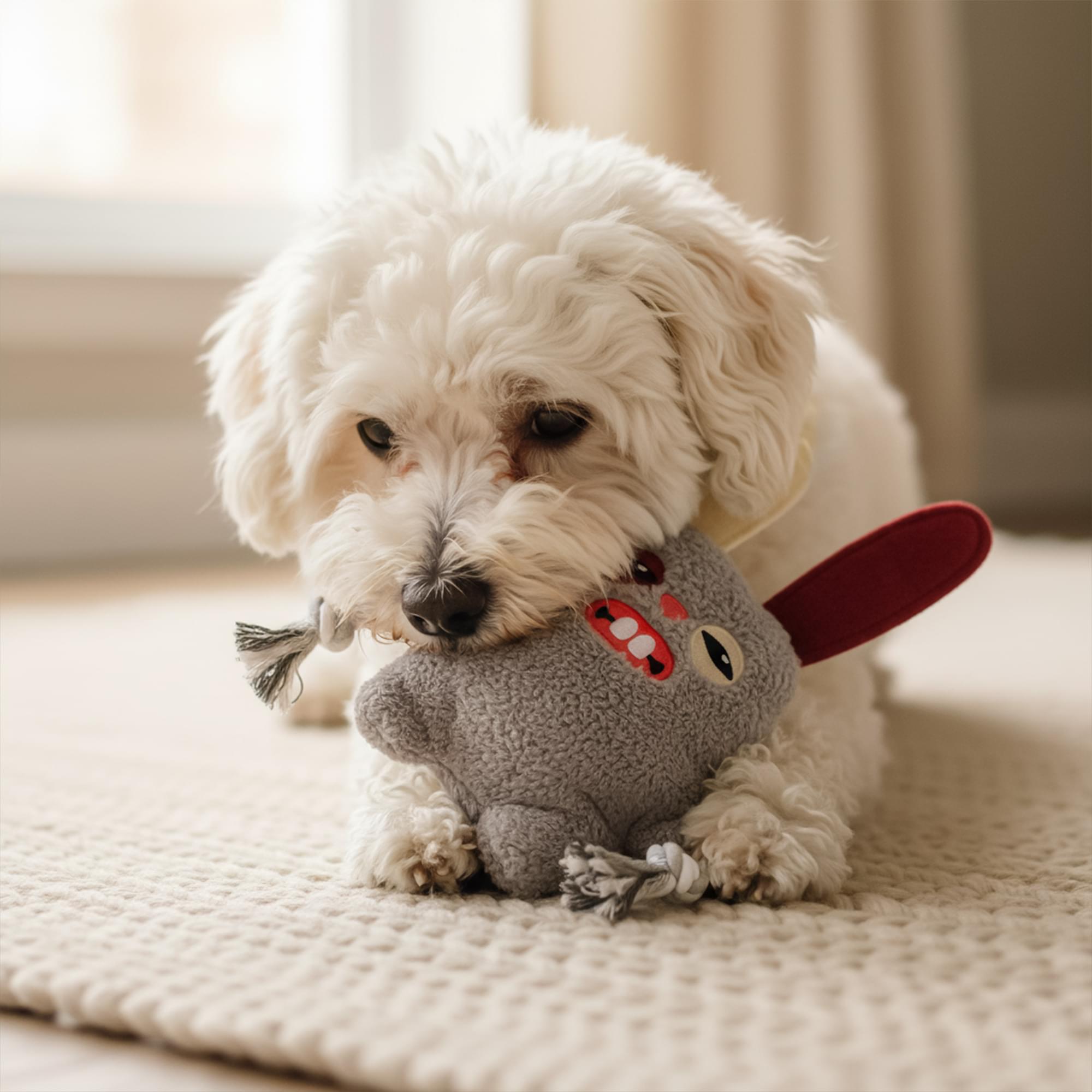 Alt View 4. ZURU - Fuggler 8-Inch Rope Dog Toy | One Random Color and Character - Multi-Colored.