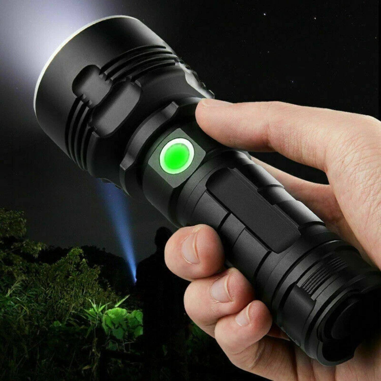 Angle. Home Collection - Super Bright LED Tactical Flashlight – High Power Torch with Rechargeable Battery.