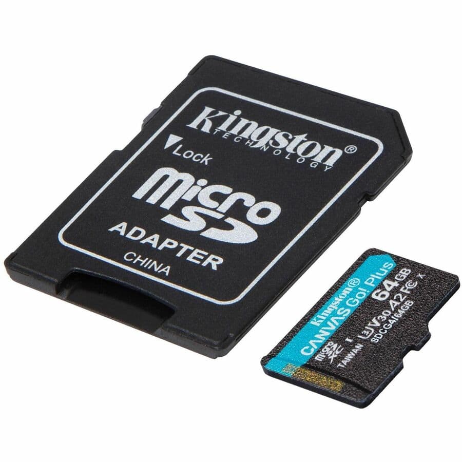 Kingston Canvas Go! Plus 64 GB Class 10/UHS I (U3) V30 microSDXC