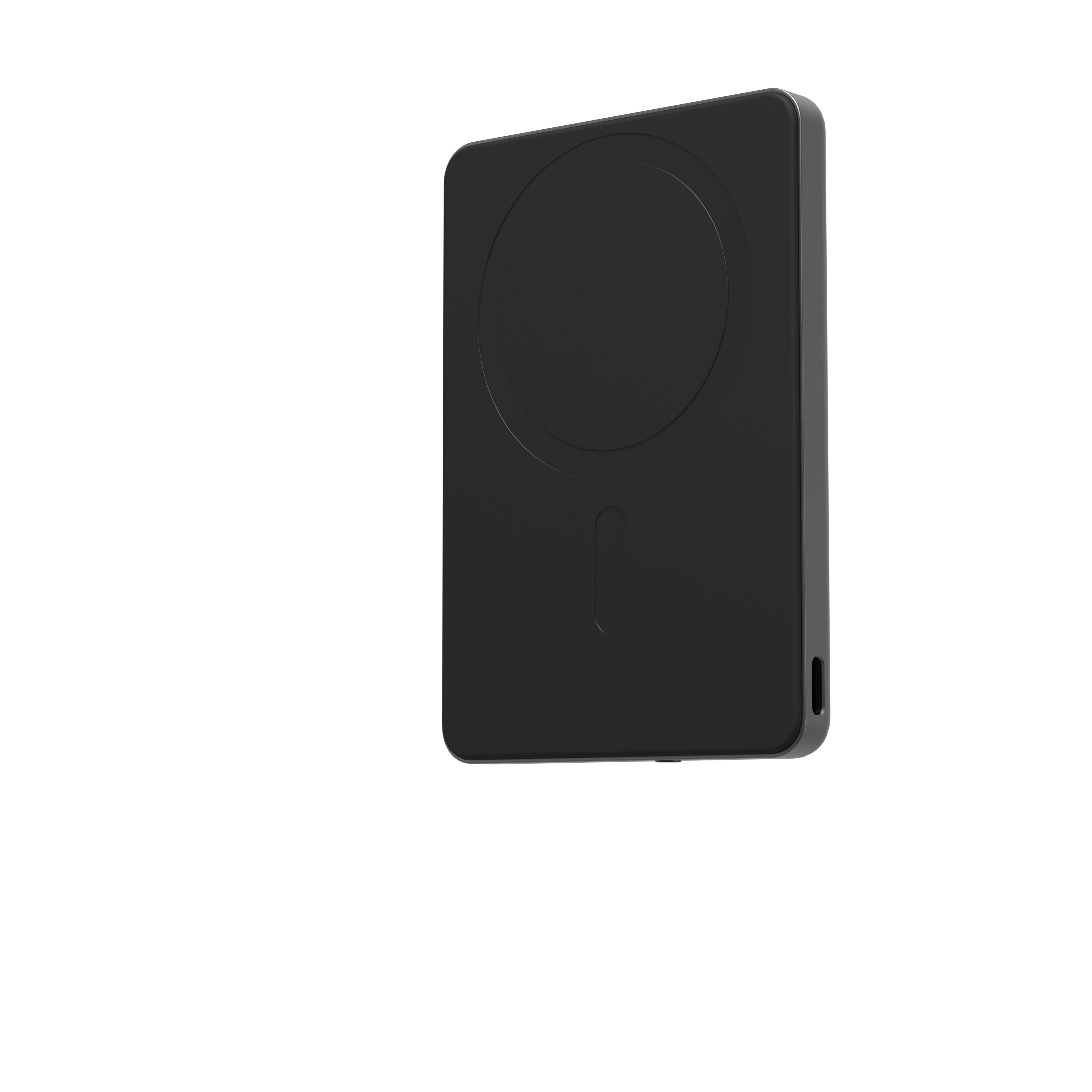 Alt View 11. mophie - Powerstation Wireless Slim 15W Qi2-certified Power Bank 5,000mAh internal battery - Black.