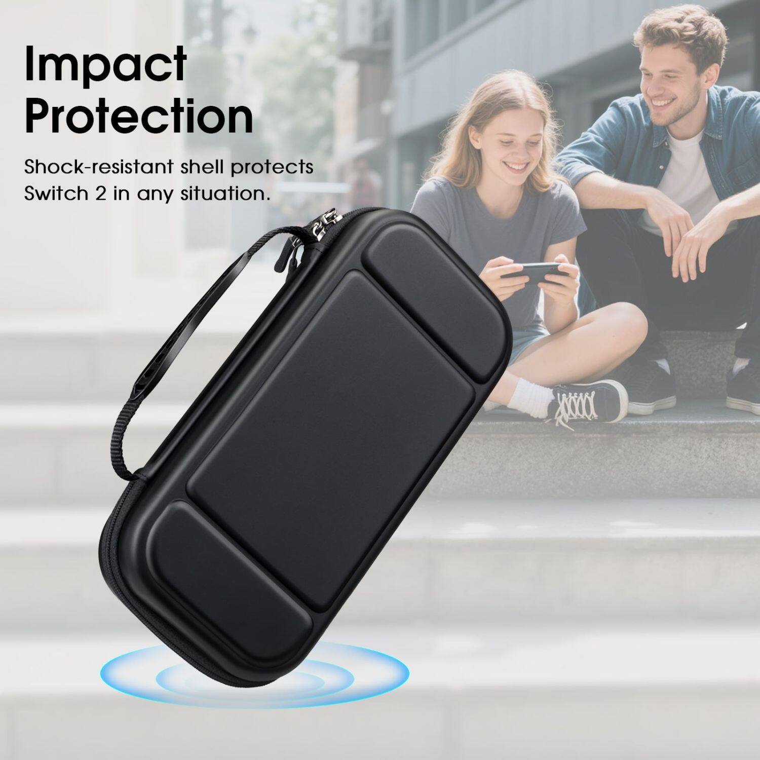 Impact Protection

Shock-resistant shell protects Switch 2 in any situation.
