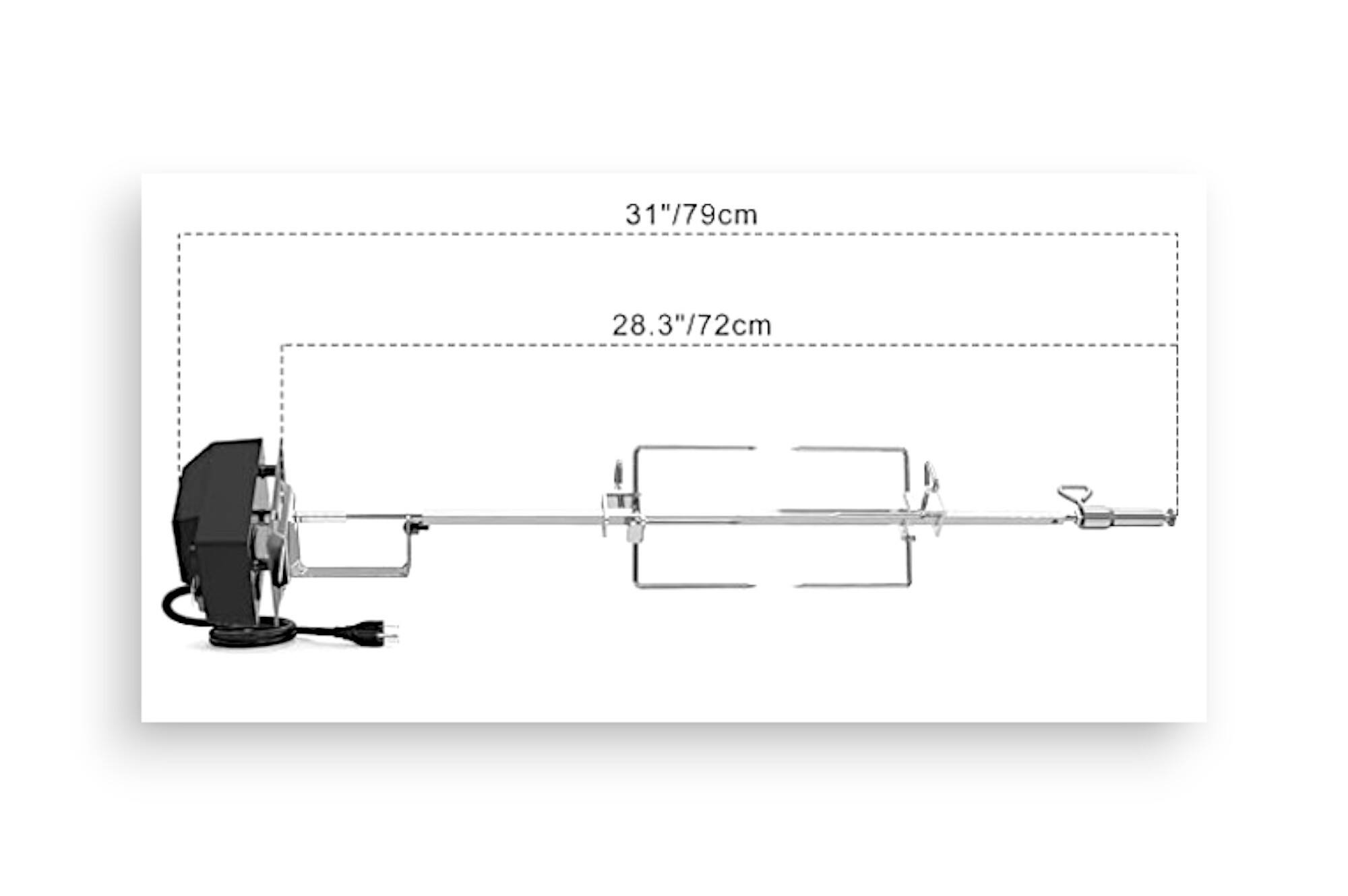 31"/79cm  
28.3"/72cm