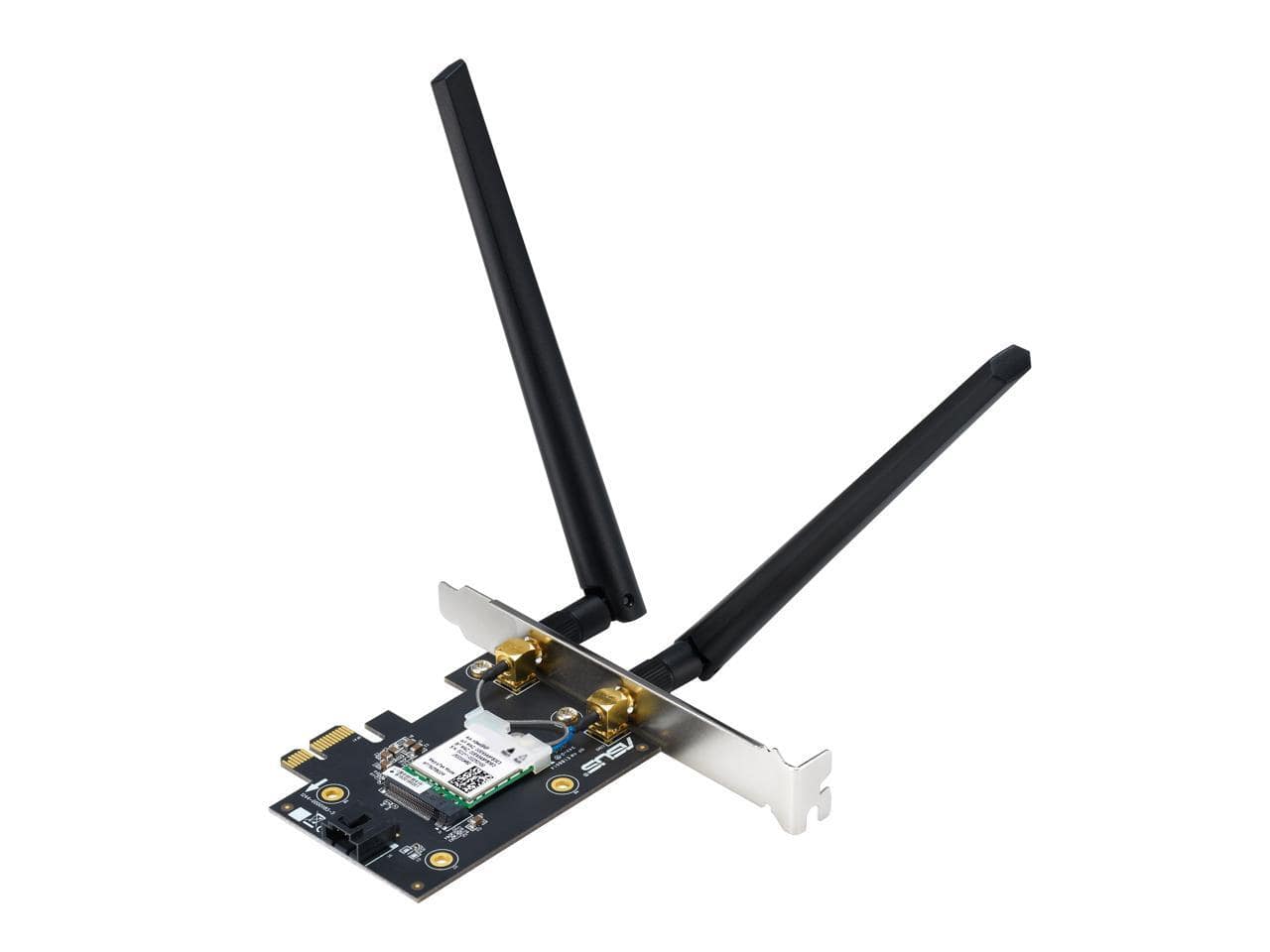 ASUS - BE6500 Tri-Band PCIe WiFi 7, BT 5.4, WPA3, OFDMA/MU-MIMO, MLO - Black