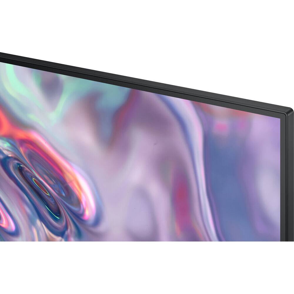 Left. Samsung - 34” ViewFinity S5 Ultrawide QHD 100Hz AMD FreeSync Monitor with HDR10 + 26 Month Extended Warranty Protection Bundle - Black.