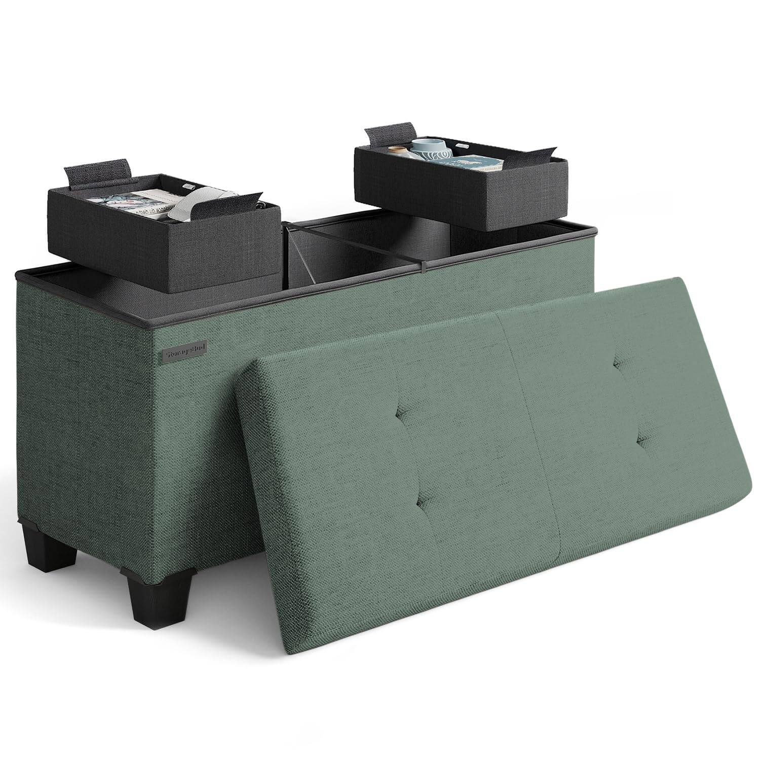 03 - Green Fabric 15"D x 30"W x 15"H