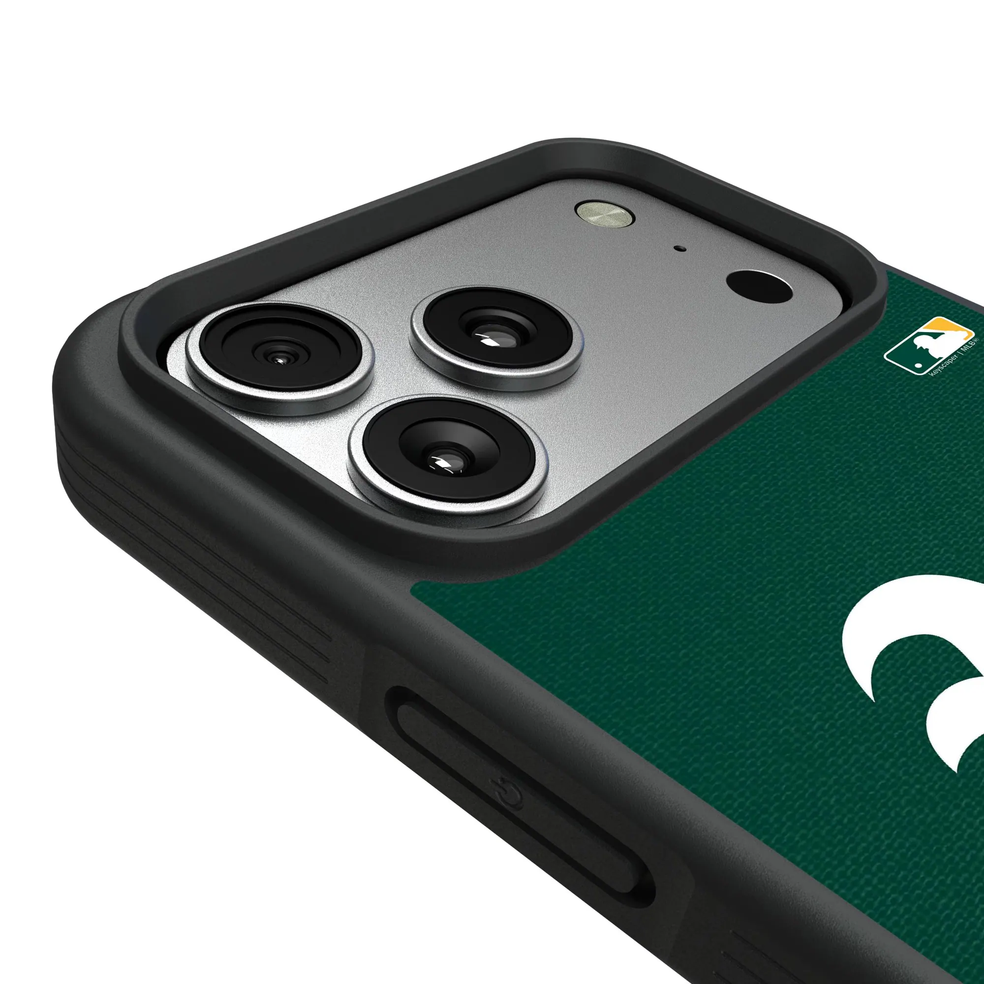 Alt View 2. Keyscaper - Athletics Personalized Bump Case with 8.2ft Drop Protection - 13 Pro Max - Multicolor.
