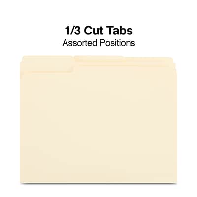 1/3 Cut Tabs  
Assorted Positions