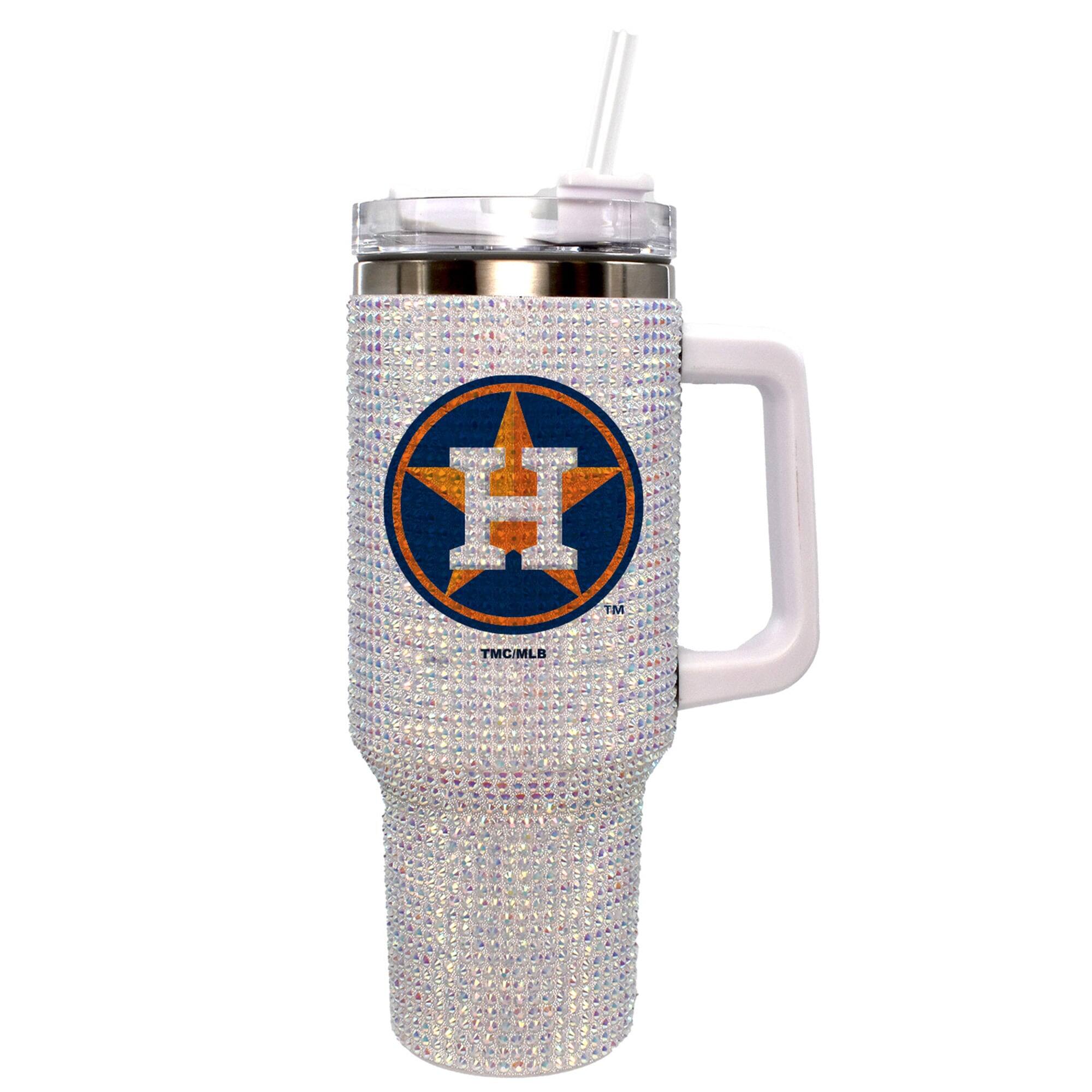 Front. The Memory Company - Houston Astros 40oz. Bling Colossal Tumbler - Multicolor.
