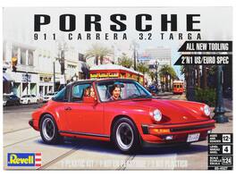 Level 4 Model Kit Porsche 911 Carrera 3.2 Targa 2-in-1 Kit 1/24 Scale Model by Revell - Multicolor