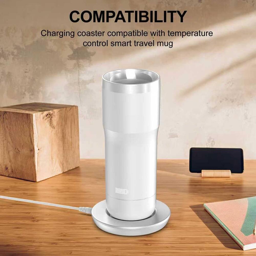 COMPATIBILITY  
Charging coaster compatible with temperature control smart travel mug