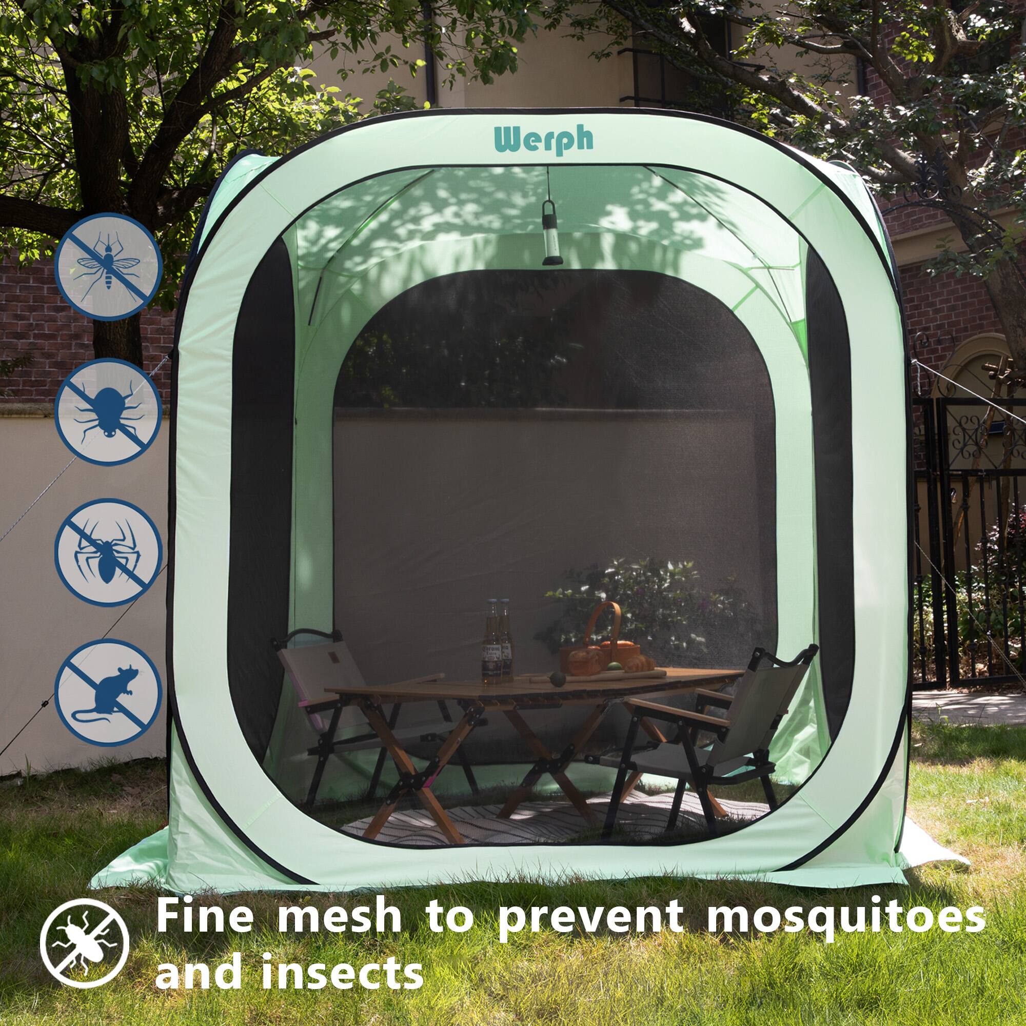Fine mesh to prevent mosquitoes and insects