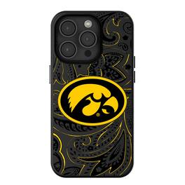 Keyscaper - NCAA - Iowa Hawkeyes Paisley iPhone Magnetic Bump Case - 13 - Black