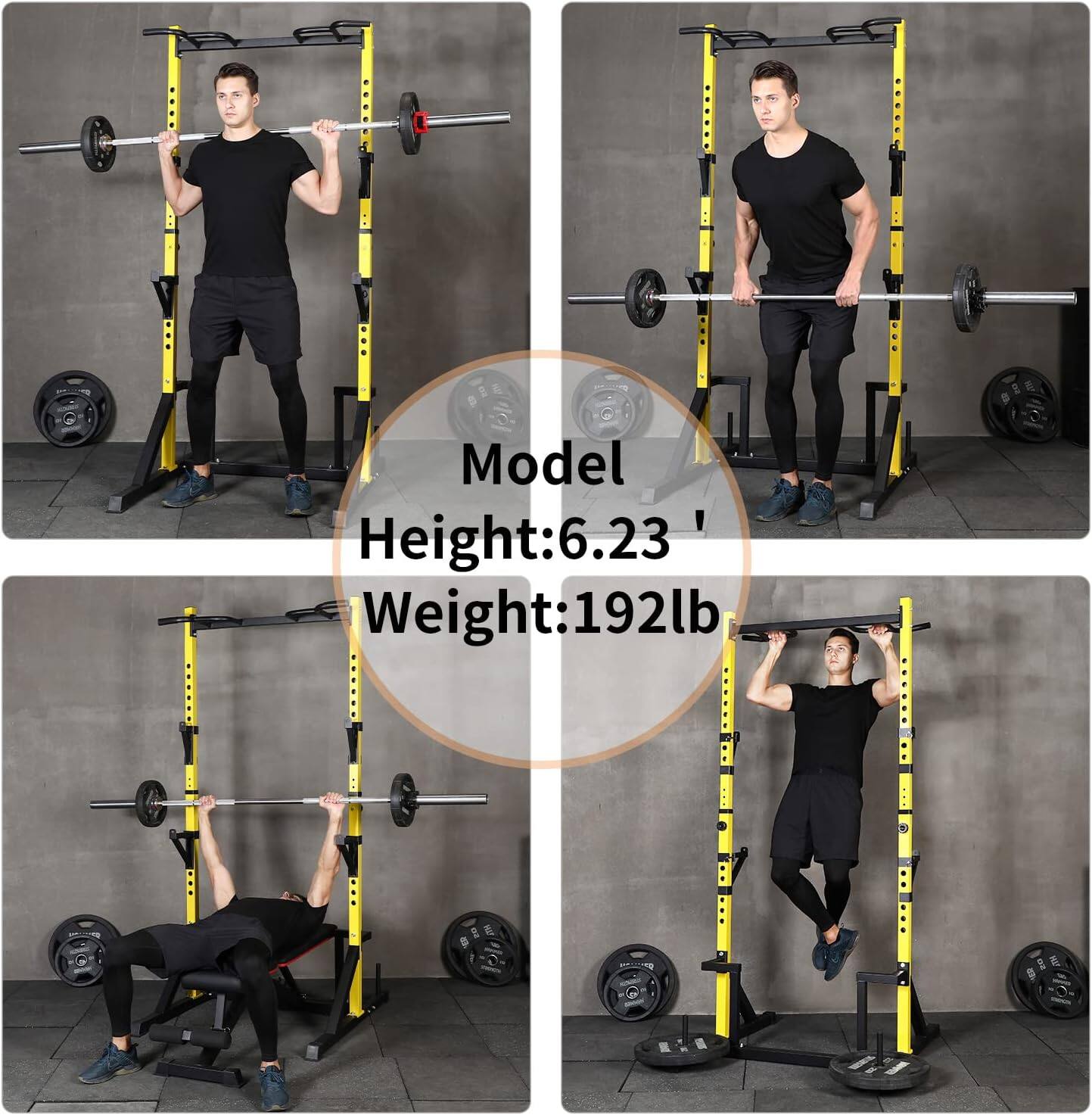 Model
Height: 6.23'
Weight: 192lb