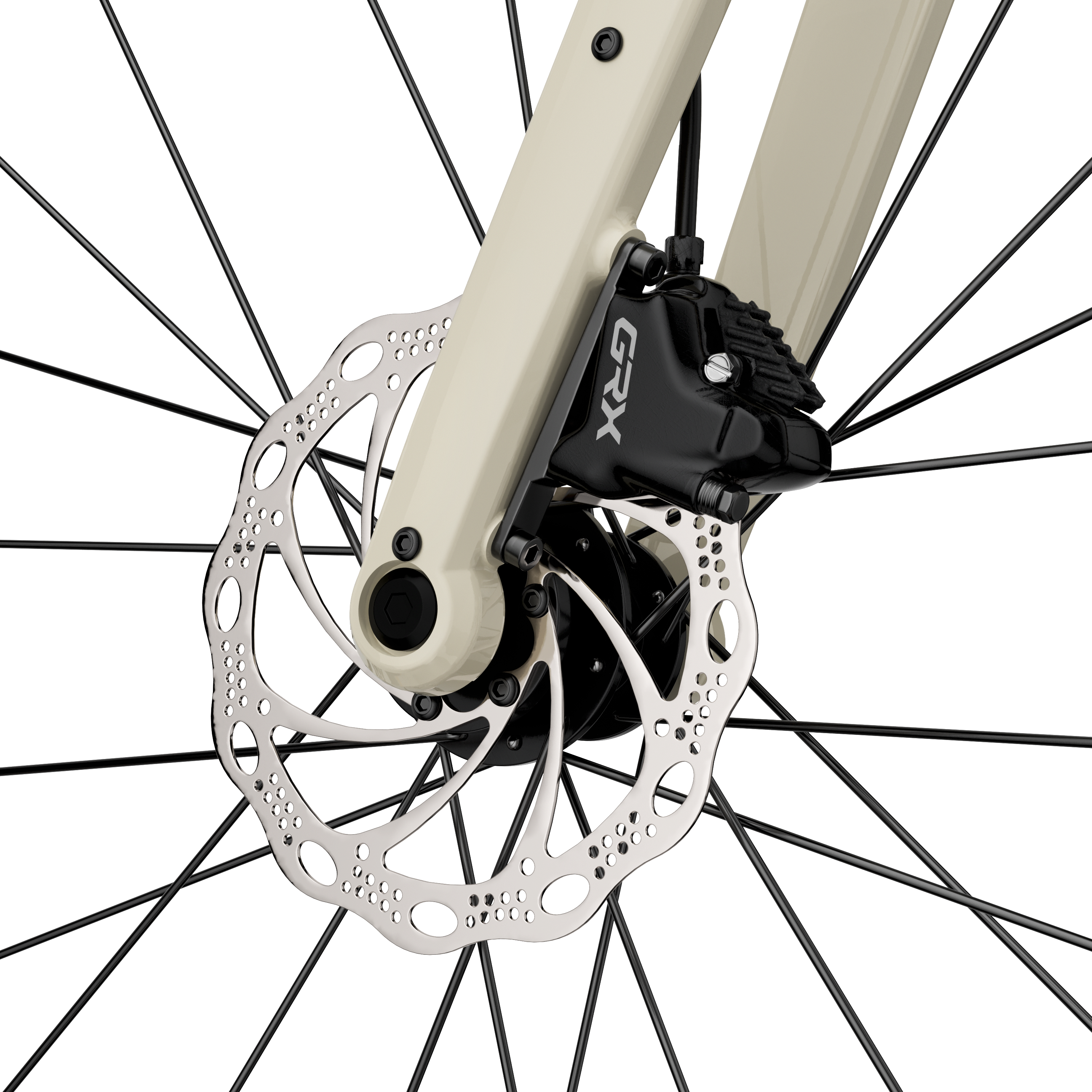 Alt View 2. Vanpowers - UrbanCross-Ultra Lightweight 350W Hub-Motor Gravel E-Bike-S Size - Sand Yellow.
