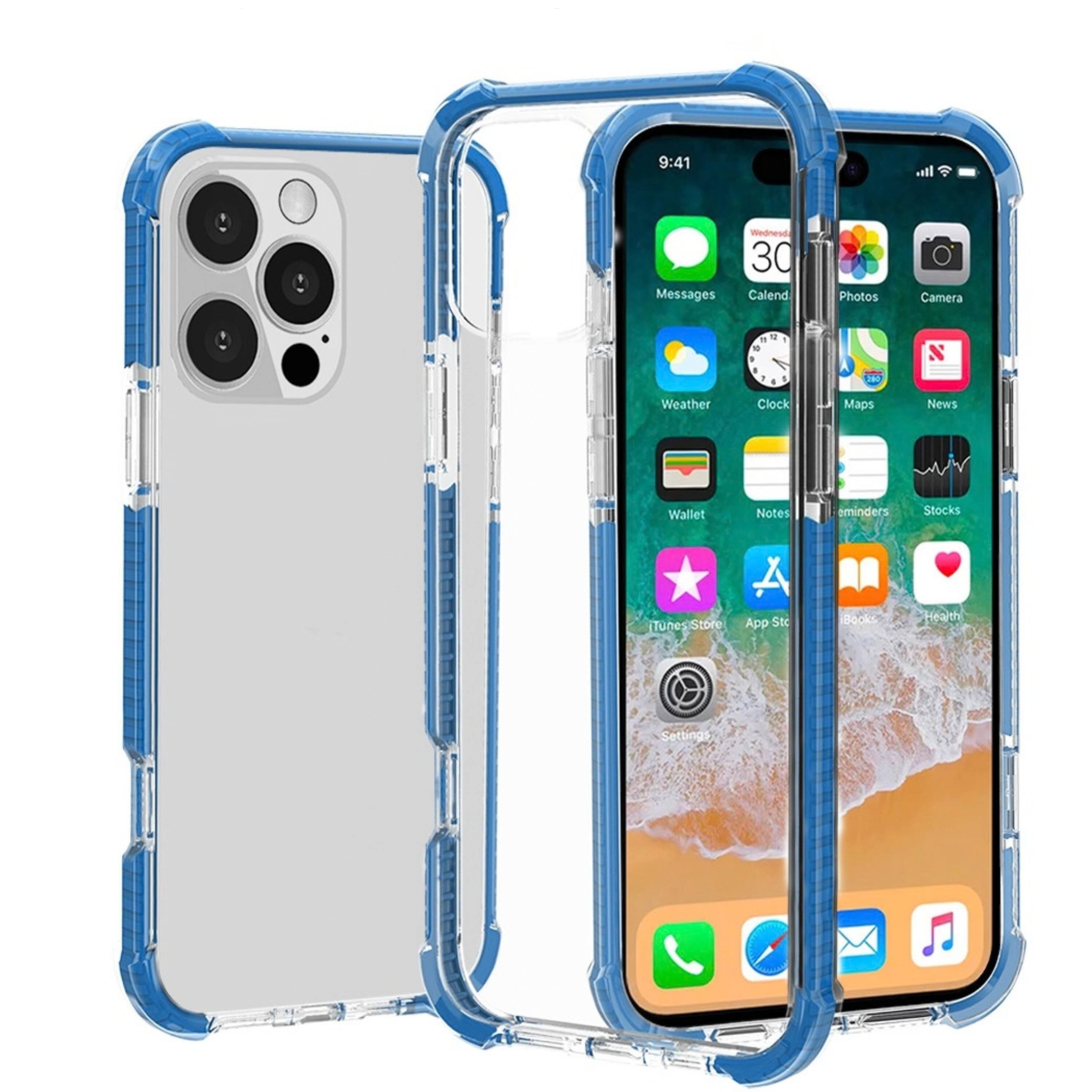 Kitcheniva Clear Acrylic Shockproof Phone Case With Tempered Glass For ...