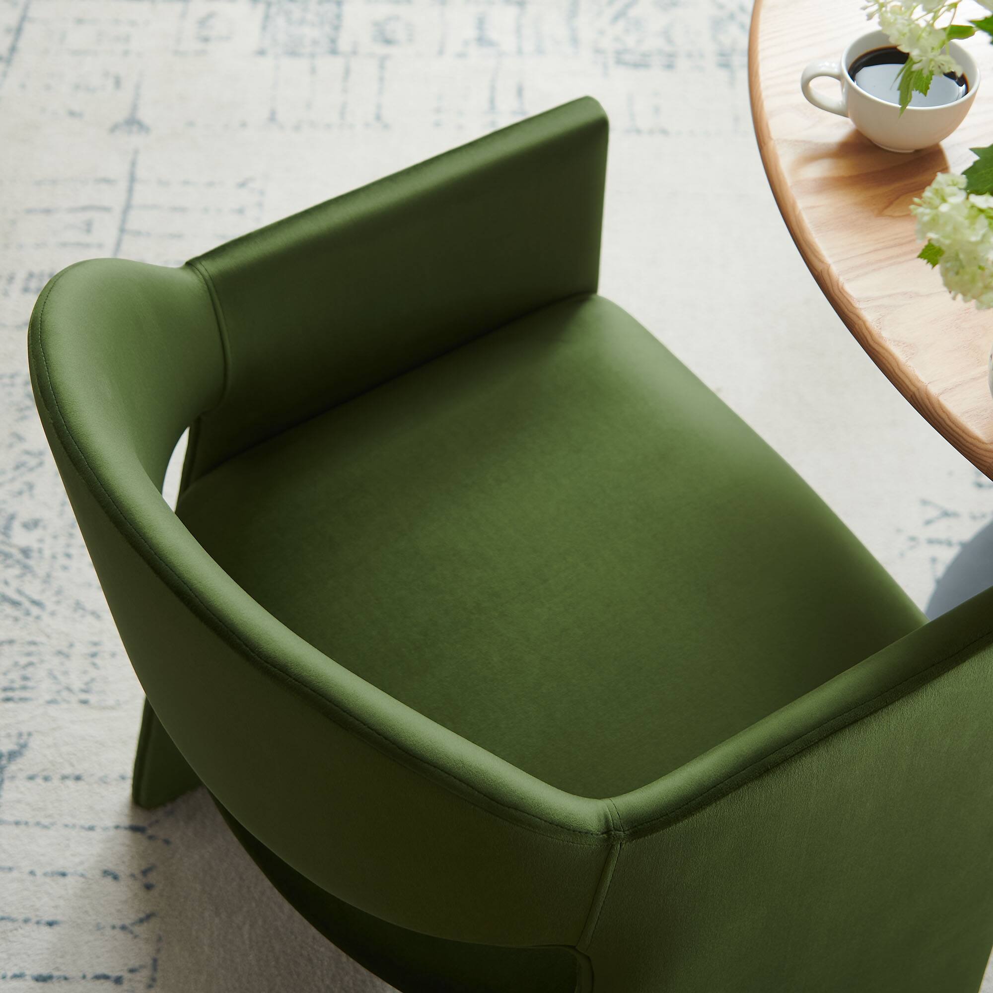 Alt View 1. Modway - Talia Dining Armchair - Moss Green.