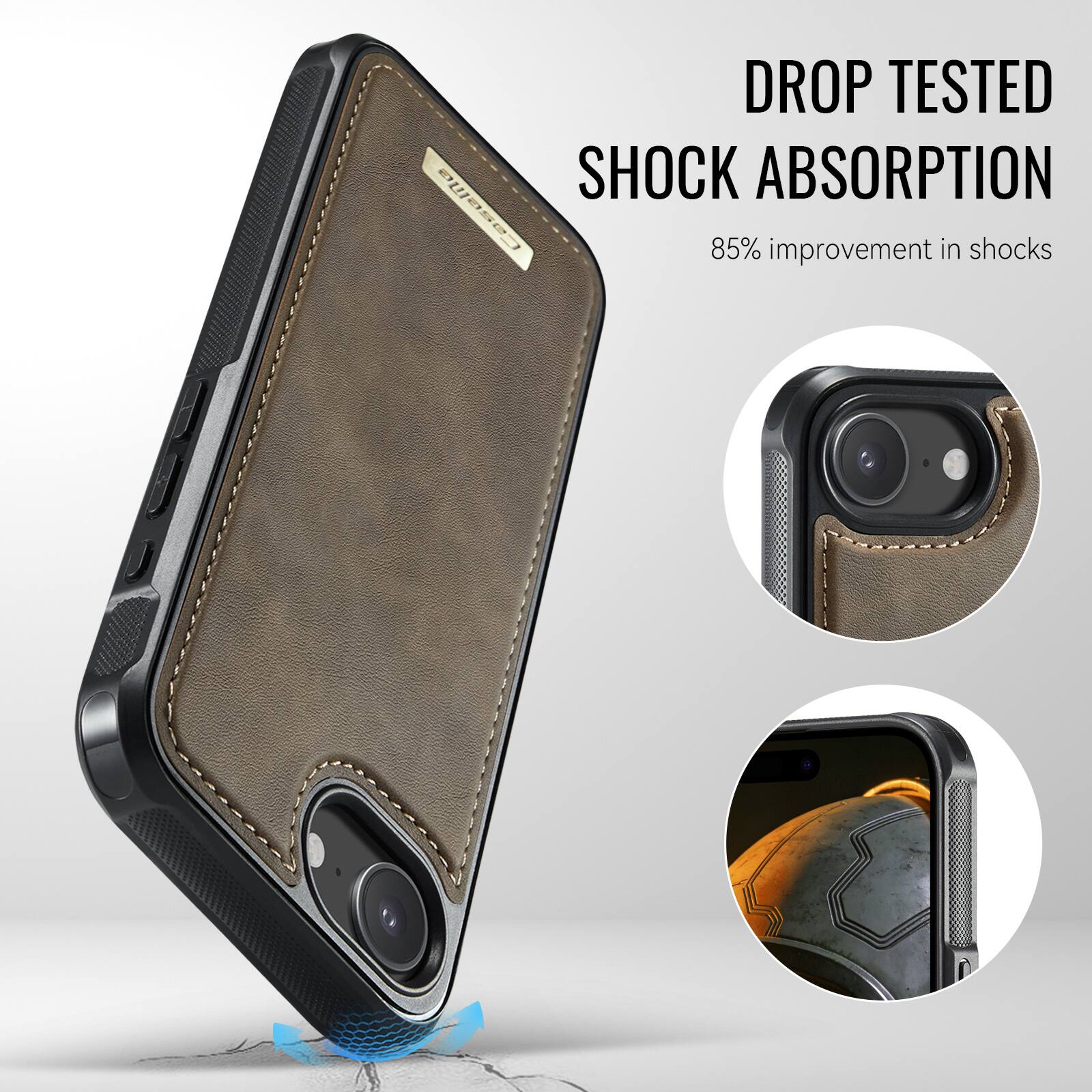 DROP TESTED SHOCK ABSORPTION  
85% improvement in shocks