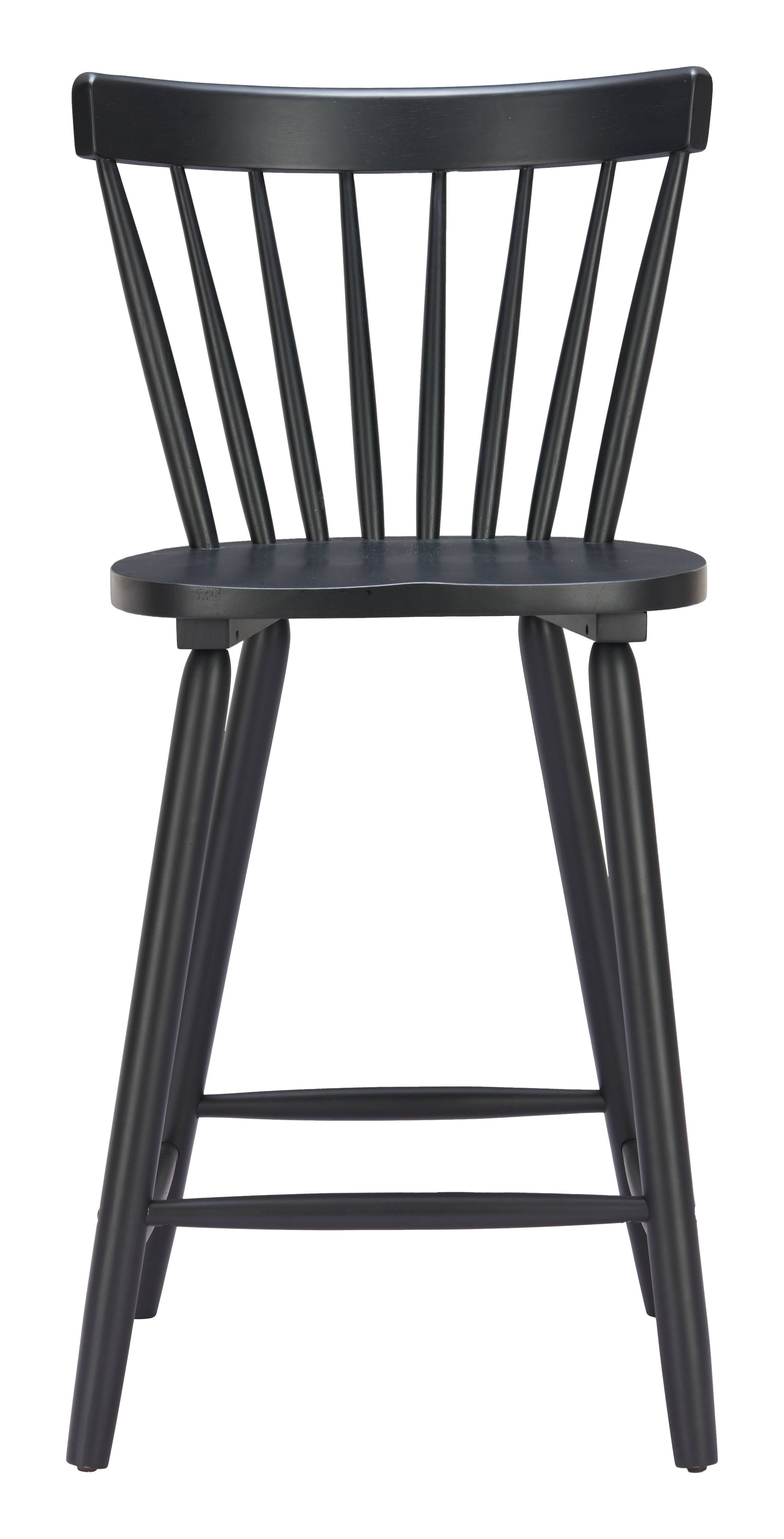 Alt View 1. Hivvago - Tyce Counter Stool (Set of 2) Black - Black.